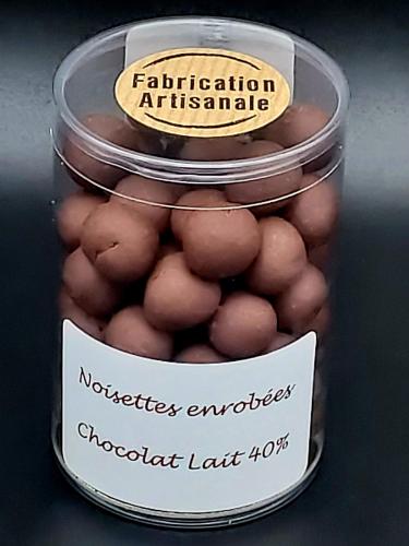 Noisettes enrobées Chocolat Lait 40%