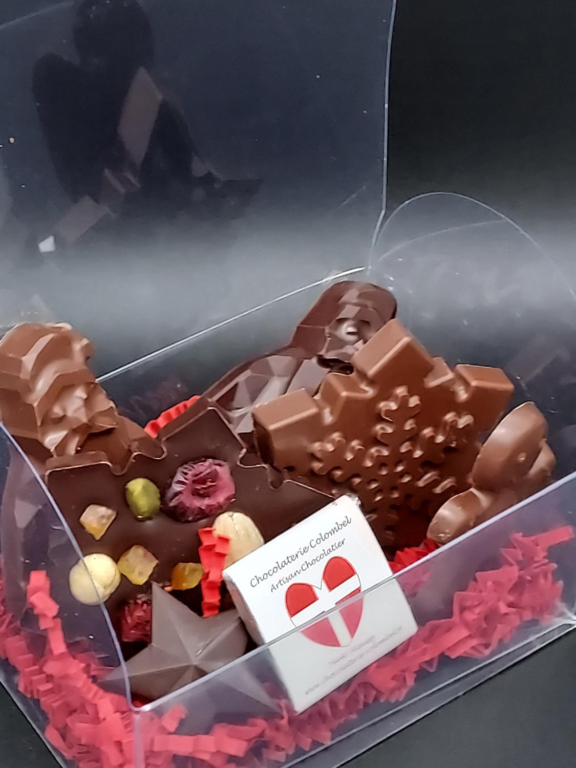 Coffret Baguette Magique de Noël en Chocolat Lait Fabrication Artisanale